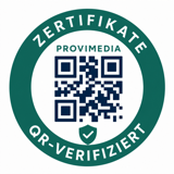 Provimedia-Siegel: QR-verifizierte Zertifikate — Made in Germany